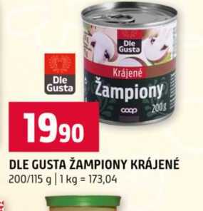 DLE GUSTA ŽAMPIONY KRÁJENÉ 200/115 g 