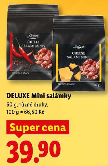 DELUXE Mini salámky, 60 g