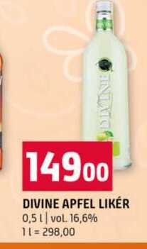 DIVINE APFEL LIKÉR 0,5l vol. 16,6%
