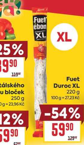 Fuet Duroc XL 220 g 