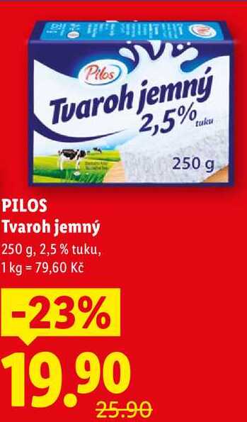 PILOS Tvaroh jemný, 250 g