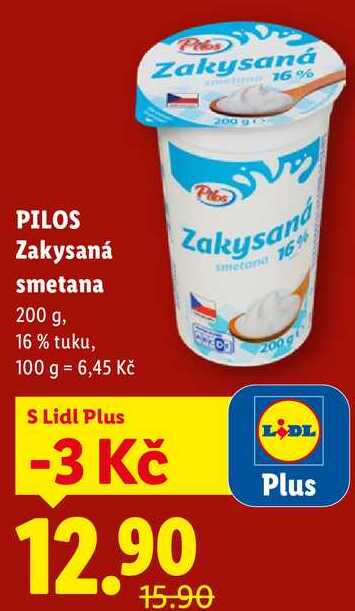 PILOS Zakysaná smetana, 200 g