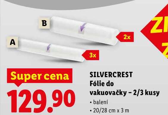 SILVERCREST Fólie do vakuovačky -2/3 kusy