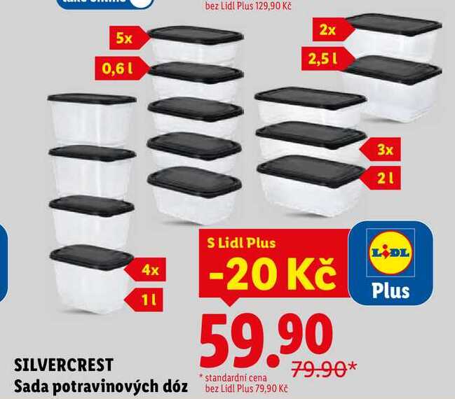 SILVERCREST Sada potravinových dóz 