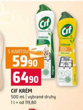 CIF KRÉM 500 ml vybrané druhy