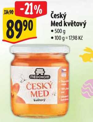 Český Med květový, 500 g 