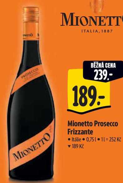 Mionetto Prosecco Frizzante, 0,75 l