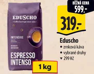 Eduscho zrnková káva, 1 kg v akci