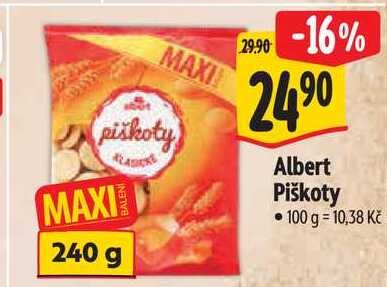 Albert Piškoty, 240 g