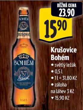 Krušovice Bohém, 0,5 l