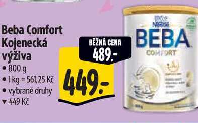 Beba Comfort Kojenecká výživa, 800 g