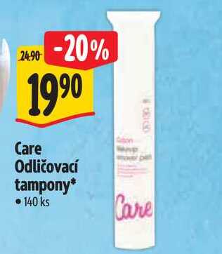 Care Odličovací tampony, 140 ks