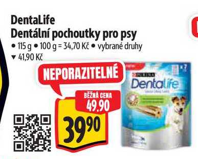 DentaLife Dentální pochoutky pro psy, 115 g