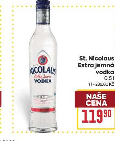 St. Nicolaus Extra jemná vodka 0,5l