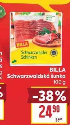 BILLA Schwarzwaldská šunka 100 g