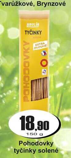 Pohodovky tyčinky solené 150g