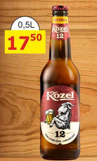 Velkopopovický Kozel 12°, 0,5l sklo