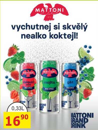 MATTONI nealko koktejl! 0,33L
