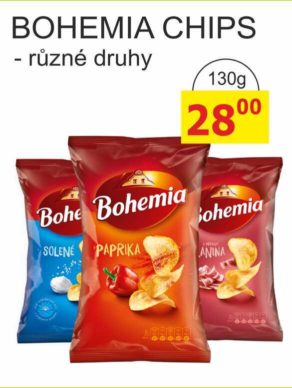 BOHEMIA CHIPS - různé druhy 130g