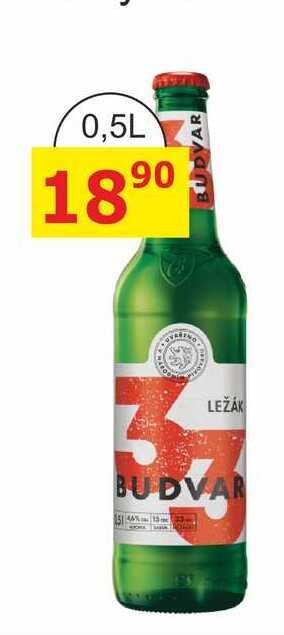 Budweiser Budvar Světlý ležák 0,5l