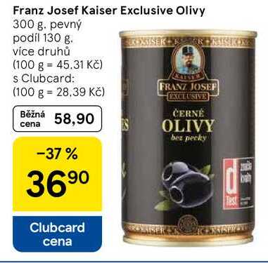 Franz Josef Kaiser Exclusive Olivy, 300 g, 130 g 