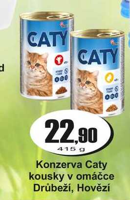 Konzerva Caty kousky v omáčce Drůbeží, Hovězí 