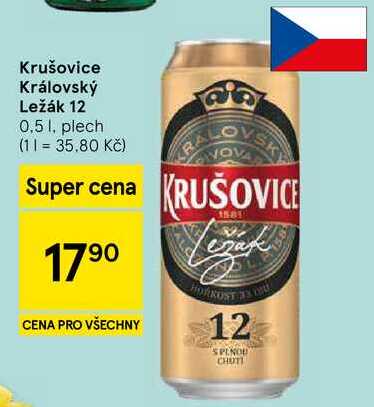 Krušovice Královský Ležák 12, 0.5 l