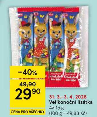 Velikonoční lízátka, 4× 15 g