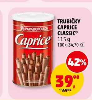 TRUBIČKY CAPRICE CLASSIC, 115 g