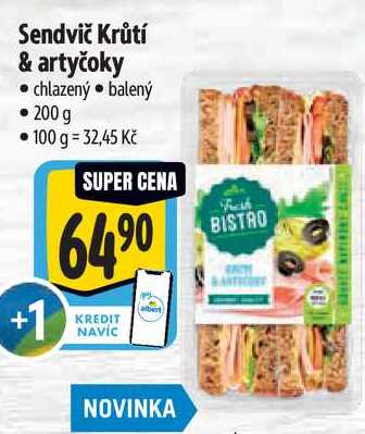 Sendvič Krůtí & artyčoky, 200 g