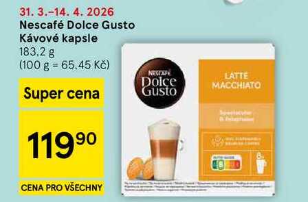 Nescafé Dolce Gusto Kávové kapsle, 183.2 g 