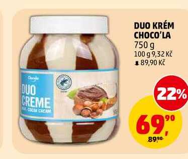 DUO KRÉM CHOCO'LA, 750 g
