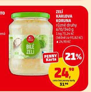 ZELÍ KARLOVA KORUNA, 670 g