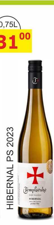 Templářské sklepy 0,75l HIBERNAL PS 2023