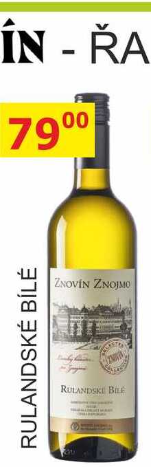 ZNOVÍN ZNOJMO 0,75L RULANDSKÉ BÍLÉ