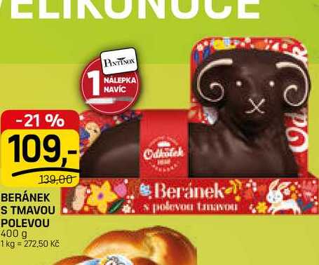 Beránek s tmavou polevou 400g
