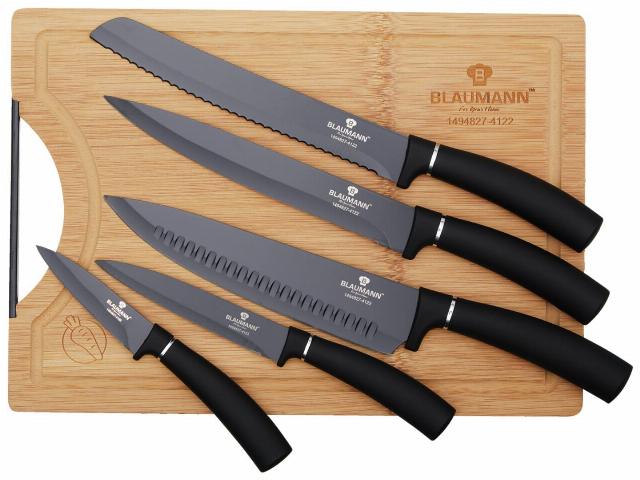 BLAUMANN Sada nožů s prkénkem 6dílná
