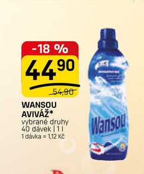 WANSOU AVIVÁŽ* vybrané druhy 40 dávek 