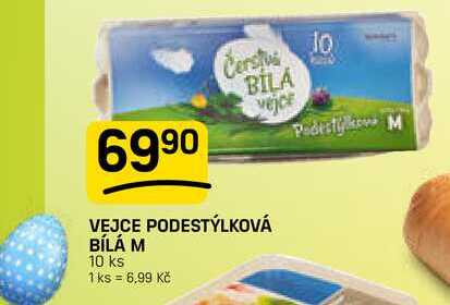 VEJCE PODESTÝLKOVÁ BÍLÁ M 10 ks 