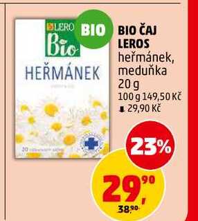BIO ČAJ LEROS, 20 g