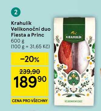 Krahulik Velikonoční duo Fiesta a Princ, 600 g 