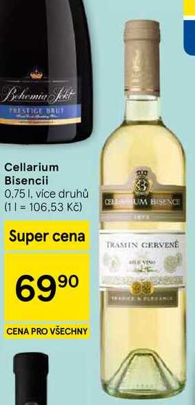Cellarium Bisencii, 0.75 l, více druhů 