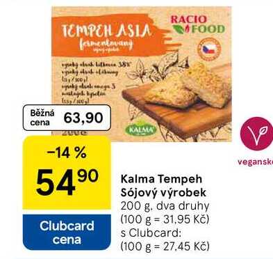 Kalma Tempeh Sójový výrobek, 200 g 