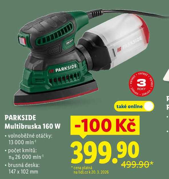 PARKSIDE Multibruska 160 W 