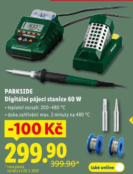 PARKSIDE Digitální pájecí stanice 60 W 