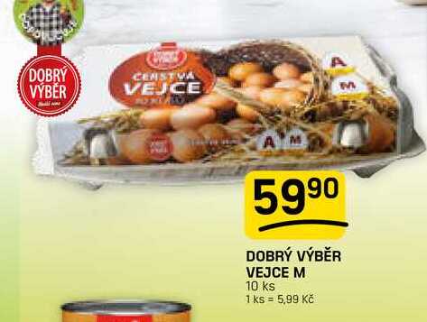 DOBRÝ VÝBĚR VEJCE M 10 ks 