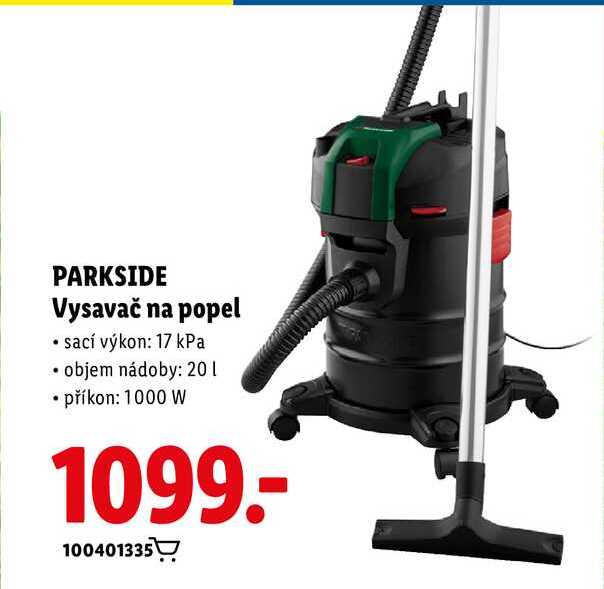 PARKSIDE Vysavač na popel