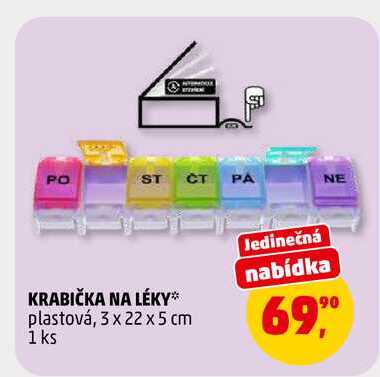 KRABIČKA NA LÉKY, 1 ks 