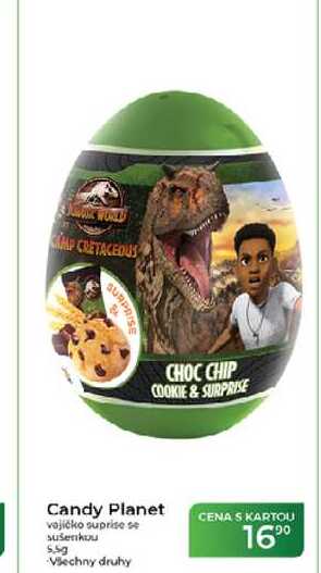 Candy Planet vajíčko suprise se sušenkou 5.5g