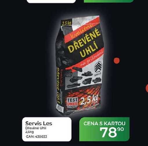 Servis Les Dřevěné Uhlí 2,5kg